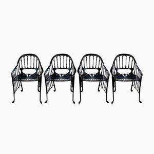 Cast Iron Chairs, 1970s, Set of 4