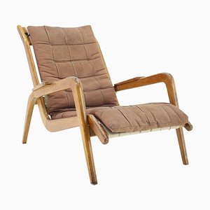 Fauteuil en Chêne par Jan Vanek, Tchécoslovaquie, 1960s