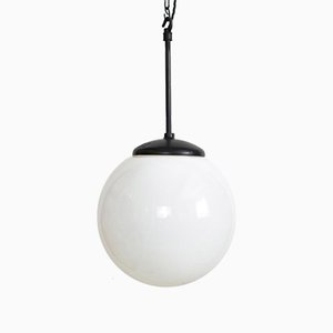 Lampe à Suspension en Opaline, République Tchèque