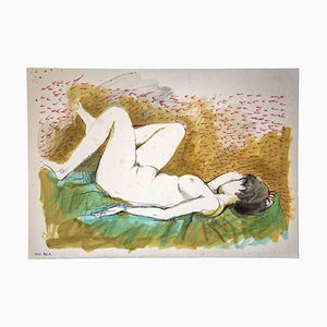 Leo Guida, Female Figure, Original Drawing, 1970s