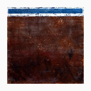 Andrew Francis, Sky Box, Pintura abstracta encáustica, 2019