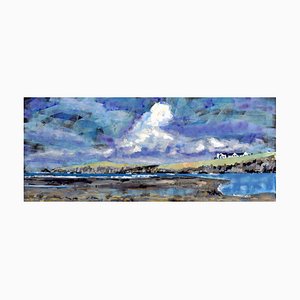 Andrew Francis, Ynys Aberteifi Island: British Coastal Landscape Oil Painting, 2017
