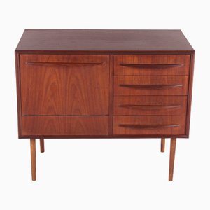 Buffet or TV Cabinet with 4 Drawers in Teak, Denmark, 1960s
