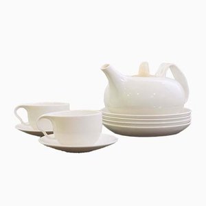 Lotus Tea Set by Ross Lovegrove for Driade, Set of 7