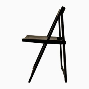 Black Folding Chair by Aldo Jacober for Bazzani, 1970s
