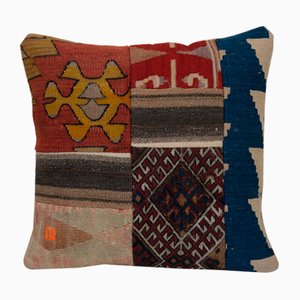 Housse de Coussin Kilim en Patchwork de Chanvre Bio