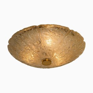 Plafones o lámparas de pared de cristal de Murano soplado, años 60