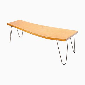 Grande Table Basse Tronc d'Arbre en Noyer, 1960s