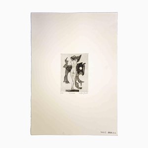 Leo Guida, Europe, Original Etching on Paper, 1970s