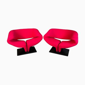 Mid-Century Ribbon Stühle von Pierre Paulin für Artifort, 1960er, 2er Set