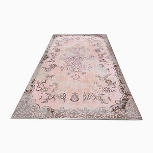 Turkish Vintage Oushak Handmade Wool Carpet