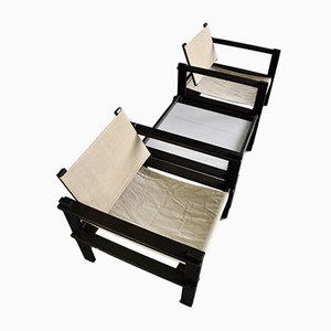 Sedie e tavolo Farmer Mid-Century moderni di Gerd Lange per Bofinger, anni '60, set di 3