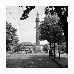 Ludwigs Column at Luisenplatz Square at Darmstadt, Germany, 1938, Printed 2021