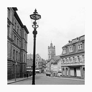 Street scene Darmstadt View to Stadtkirche Church, Germania, 1938, Printed 2021
