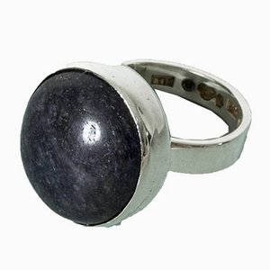 Silber und Sodalith Ring von Cecilia Johansson