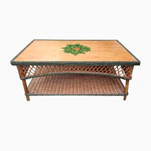 Art Deco Rattan Table