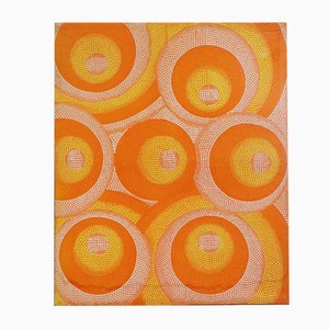 Orangefarbenes Polka Dot Gemälde, 2000er