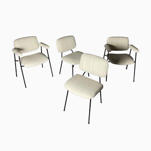 Chairs and Armchairs by Pierre Paulin for Thonet, Set of 4