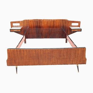 Wood Double Bed, 1950s