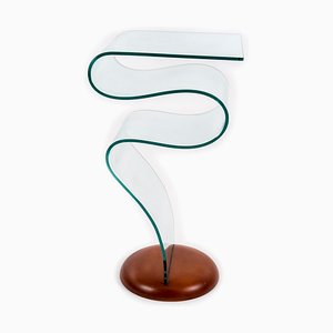 Table en Verre Thermoformé dans le Style de Fontana Arte