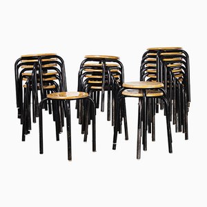 French Stacking School Stool, 1960s