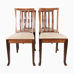 Chaises de Salle à Manger en Palissandre, 1920s, Set de 4