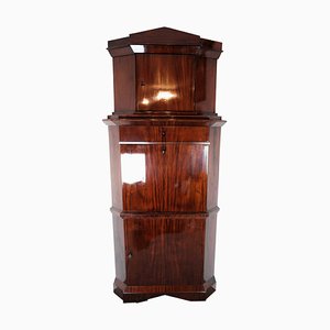 Tall Mahogany Corner Secretaire, 1840s