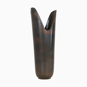 Große Mid-Century Pike Mouth Vase von Gunnar Nylund für Rörstrand, Schweden