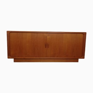 Large Teak Tambour Sideboard from Dyrlund, 1960s