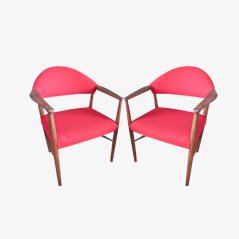 Fauteuils Vintage en Teck par Erik Kirkegaard, 1960, Set de 2