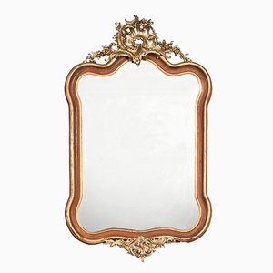 Antique Rococo Italian Carved Giltwood Mirror
