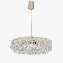 Large Crystal Glass Chandelier from Bakalowits & Sohne