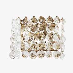 Aplique austriaco vintage de cristal de Bakalowits, años 60