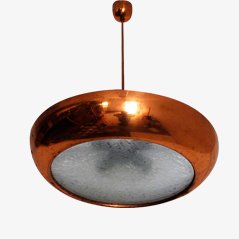 Lámpara colgante Bauhaus de cobre de Josef Hurka para Napako