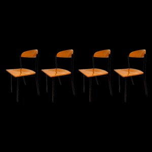 Chaises, Italie, 1970s, Set de 4