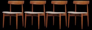 Mid-Century Danish Dining Chairs by H. W. Klein, 1960s, Set of 4