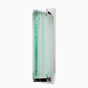 Wall Light in Chrome with Glass Slats from Fontana Arte, 1940s