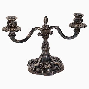 Vintage Silver Candleholder, Italy, Mid-20th Century