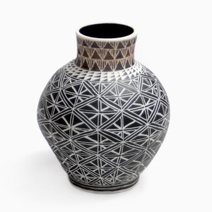 Dark Orb Vase by Dana Bechert