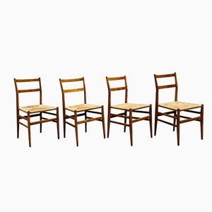 Italian Leggera 646 Chairs by Gio Ponti for Cassina, 1950s, Set of 4