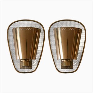 Mid-Century Modern Wandleuchten, Deutschland, 1950er, 2er Set