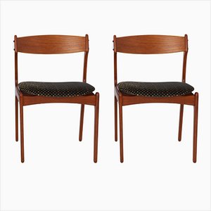 Vintage Danish Dining Chairs by Erik Buch, 1960s, Set of 2