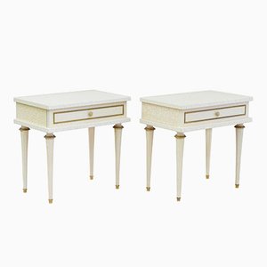 French Louis XVI Style Nightstands, 1950s, Set of 2