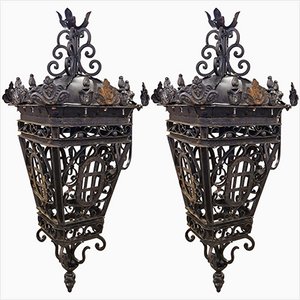 Iron Lanterns, Set of 2
