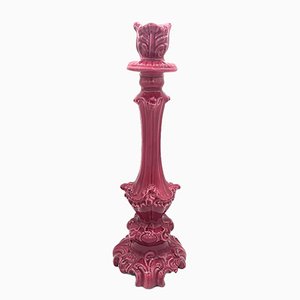 Baroque Candleholder # 1 in Raspberry from Rebirth Ceramics