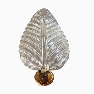 Ribbed Leaf Wall Light by Barovier & Toso, 1940