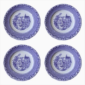 Antique Dinner Plates from Rörstrand, Set of 4