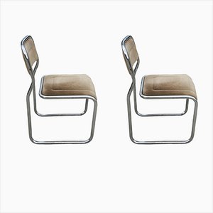 Bauhaus Cantilever Dining Chairs with Infinity Frame, Italy, 1960s, Set of 2