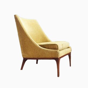 Mid-Century Yellow Club Chair by Lawrence Peabody, 1960s