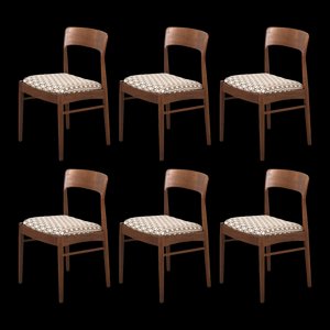 Chairs by Kai Kristiansen, Set of 6